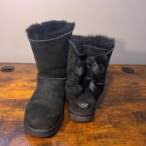 Black Ugg Bailey Bow Boots
